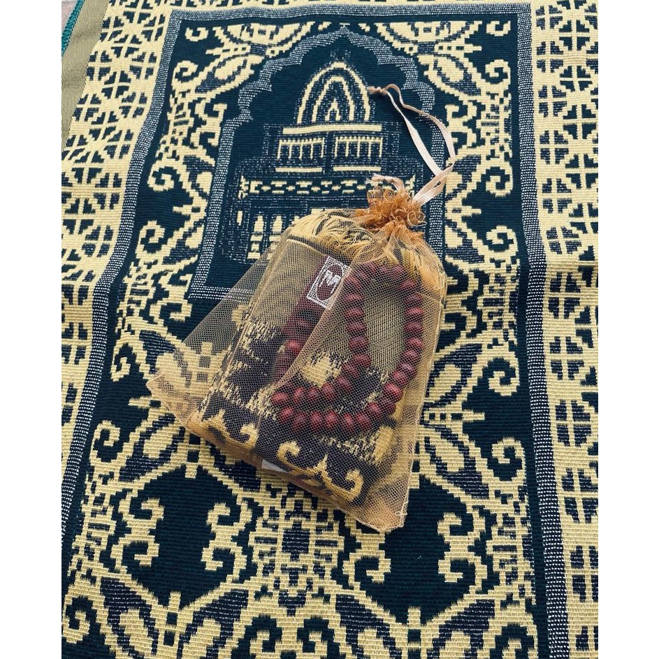 Paket Souvenir Tile Sajadah OSWAL+ Tasbih Sovenir Parcel Sajadah
