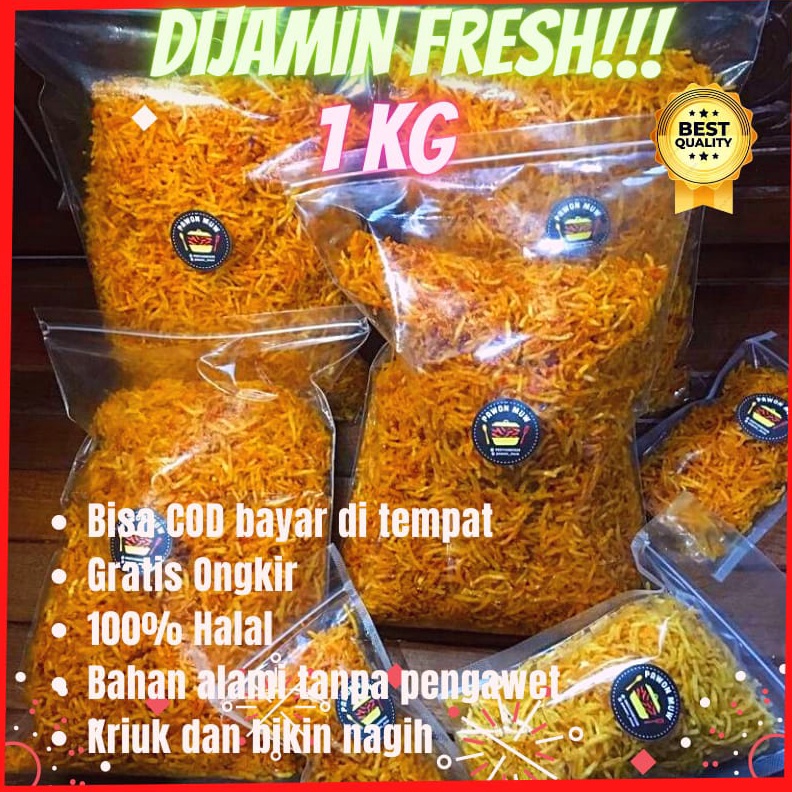 

12.12 BRANDS FESTIVAL Termurah Kentang Mustofa 1kg Camilan Cemilan Snack Lauk Keripik Kering Kentang Mustofa Mustopa Kriuk Crispy Renyah Balado Pedas Pedes Manis Kentang Goreng Sambal Sambel Kentang Makanan Tradisional Tanpa Pengawet Murah 1kg 500gr Makan