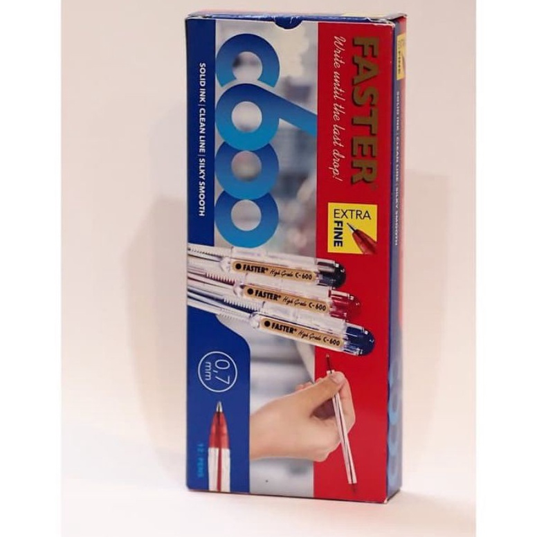 

Model Baru.. Ball Pen / Pulpen Faster C-600 / (12pcs) 82
