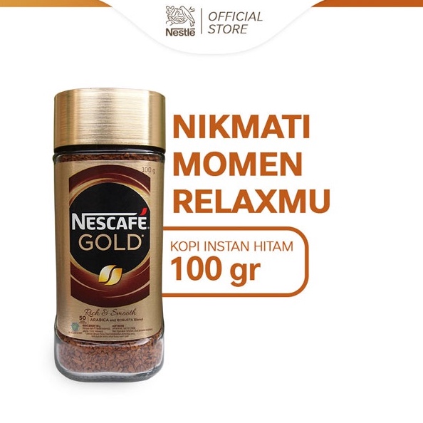 

12.12 BIG SALE FASION NESCAFE GOLD Kopi Instan Kopi Hitam Jar 100gr !!!