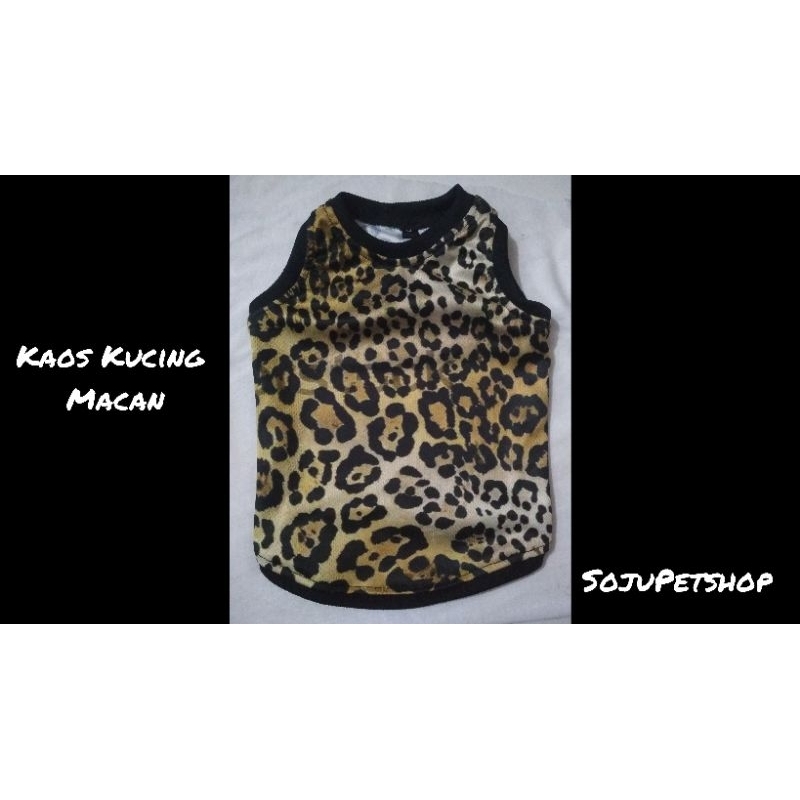 baju kucing motif macan