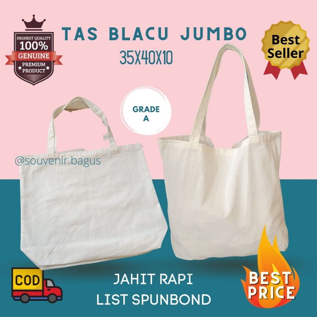 

Tas Blacu Jumbo Blacu Laundry Belanja Promosi Polos Grade A