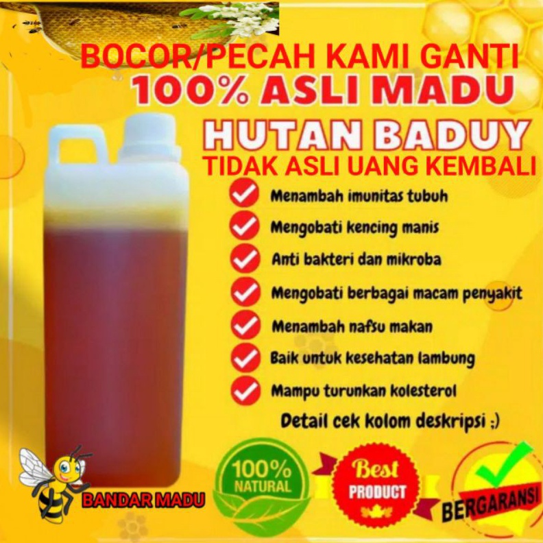 

✨TERBARU✨ MADU BADUY RAW HONEY 100% MADU ASLI DAN MURNI 1 KG(FREE SAFETY PACKING) buruan