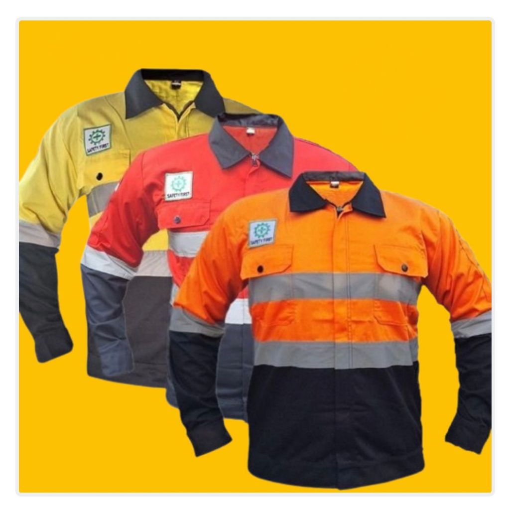 BEST SELLER WEARPACK SAFETY AIRFLOW BAJU PROYEK SERAGAM BENGKEL TAMBANG