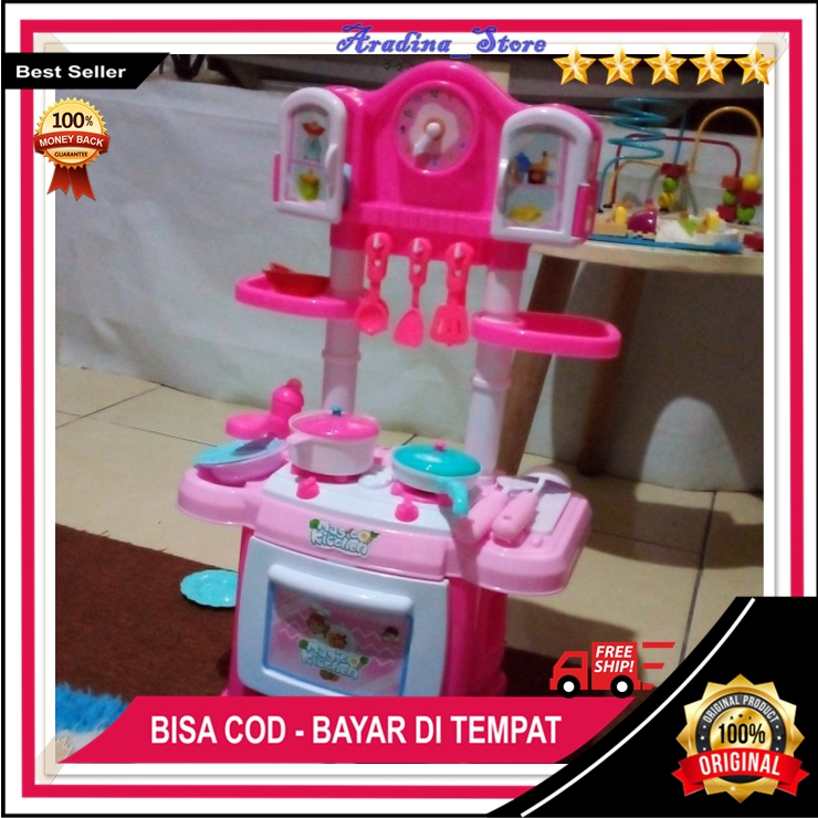 Mainan Edukasi Anak Perempuan 2 3 4 5 6 7 8 Tahun Mainan Masakan Magic Kitchen Set Lengkap Kompor da