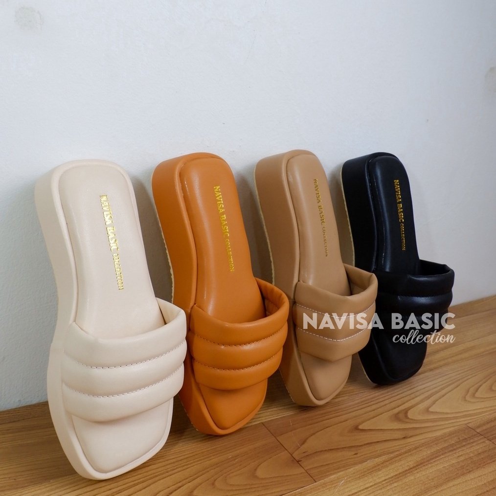 12.12 Sandal wanita Sendal wedges Empuk delisha winod pluvia damelia faradela 