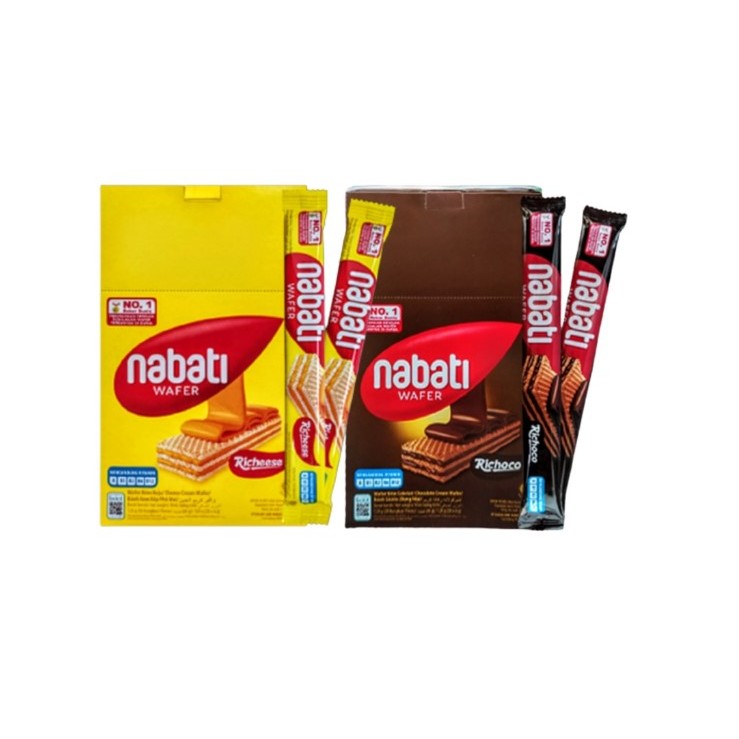 

Wafer Nabati 6g Coklat Keju Ciki Chiki Snack Jajanan Anak