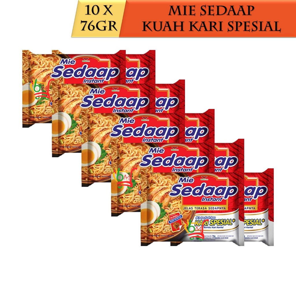 

10PCS Mie Sedaap Kari Spesial Mie Instan Kuah