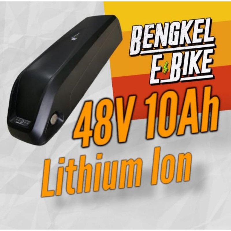 Battery Case Sepeda Listrik 48V 10Ah Ebike baterai lithium