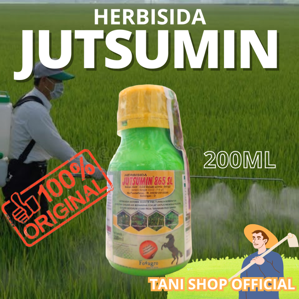 herbisida jutsumin 200ml asli original garansi uang kembali