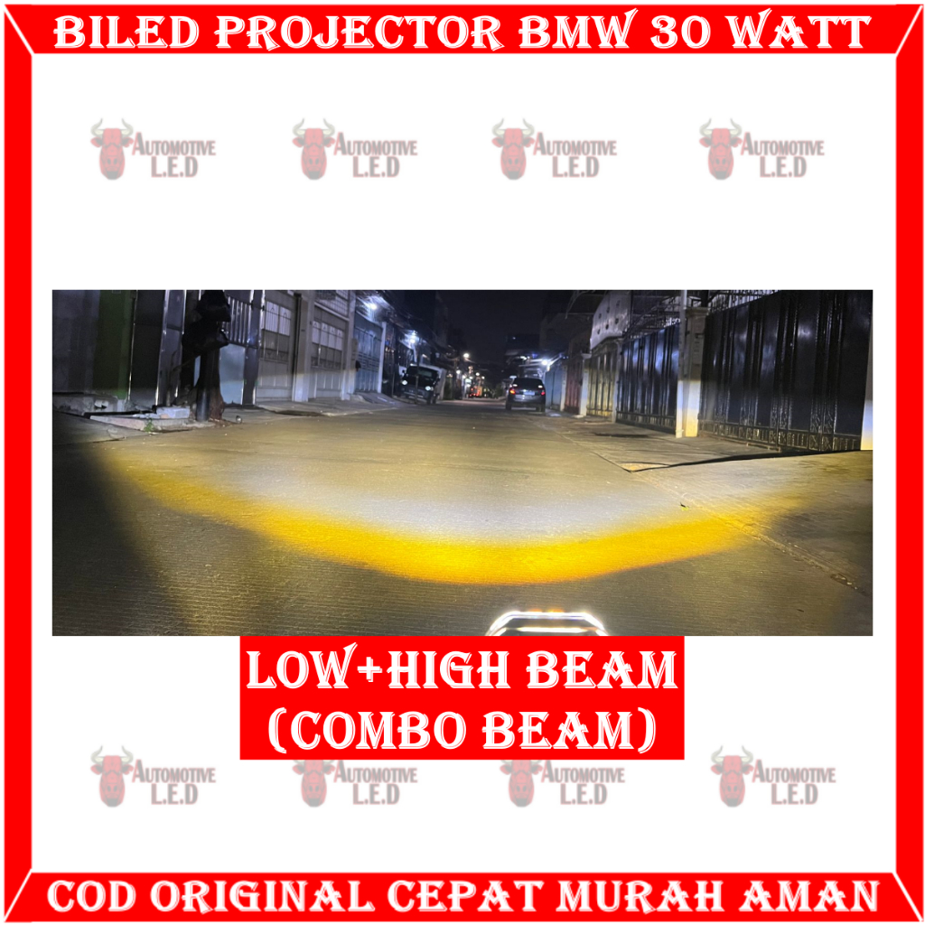 ORIGINAL LAMPU BILED DAYMAKER 4 LENSA SHROUD BMW 8D LAMPU TEMBAK CUT OFF BILED 4 MATA BRAND SXC