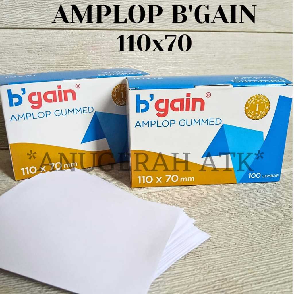 

(1 PACK) Amplop BGAIN Kecil Putih 70gr 110x70mm
