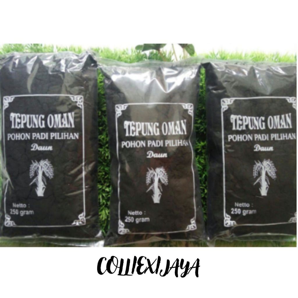 

colliexijaya ✔ Tepung oman/Abu merang sekam pewarna alami 250 gram / pewarna makanan alami