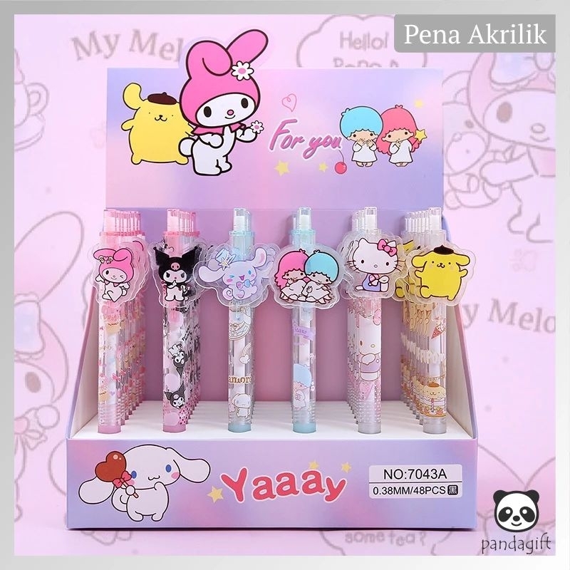 

pulpen cetek sanrio warna random