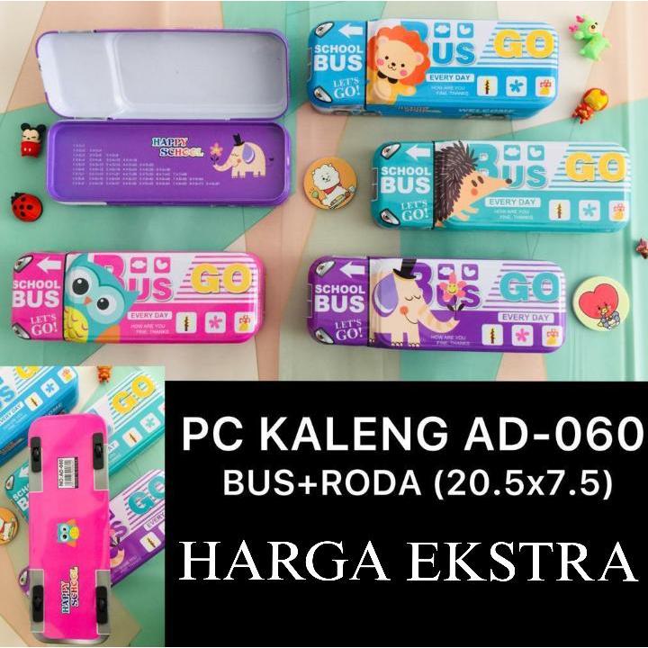 

AS888 - KOTAK PENSIL KALENG 3 SUSUN / PENSIL CASE BENTUK BUS DENGAN RODA YANG BISA BERPUTAR AD-060