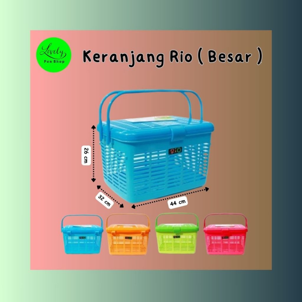 Keranjang Rio Pet Cargo Kucing Anjing Kelinci / Piknik / Kecil dan Besar