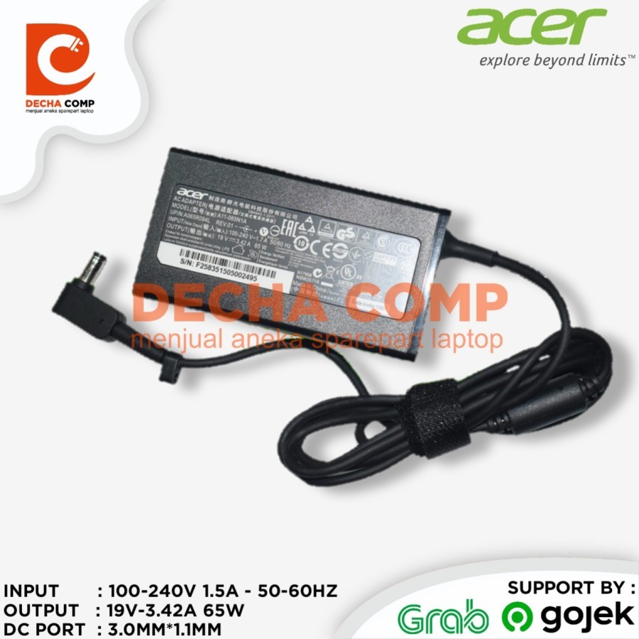 Adaptor Charger Acer Spin 3 Active SP313 SP313-51N 2 IN 1 TOUCH EVO