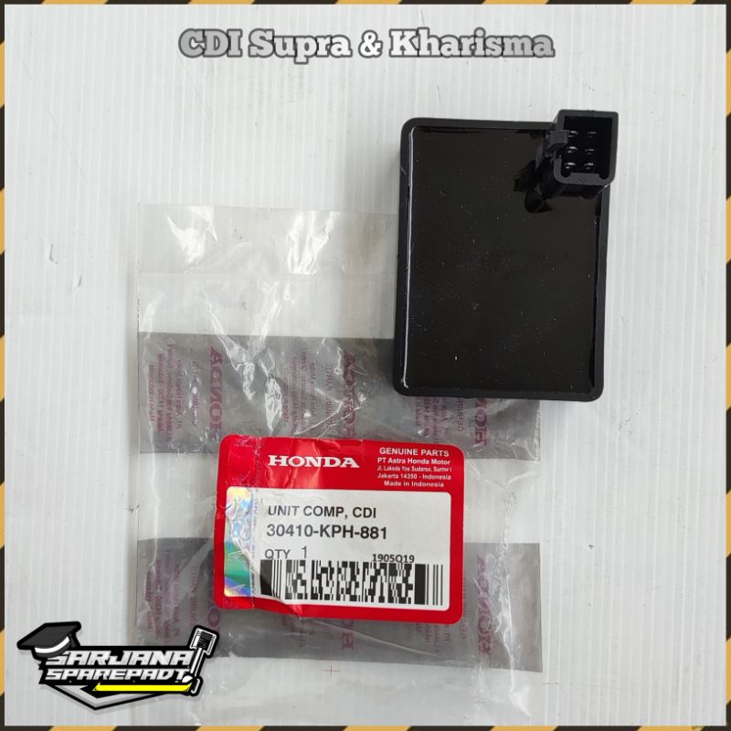 CDI ECU Assy Motor Honda Kharisma Karisma Old Supra X 125 Lama Karbu