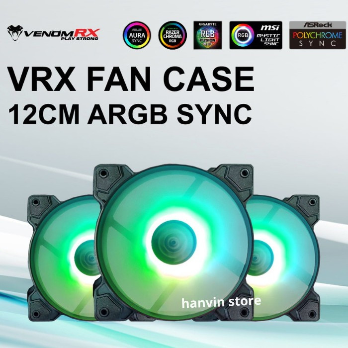 Fan Casing - VenomRX ARGB Sync Fan VenomRX 12 Cm Fan Venomrx ARGB 12cm