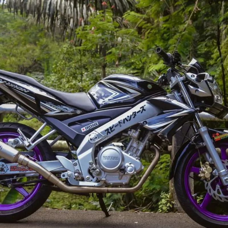 striping sticker lis decal standar ori yamaha vixion lama vixion old 2008 2009 hitam