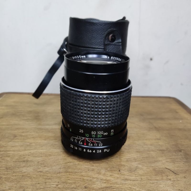 lensa manual praktica 135mm f/2.8 made in korea