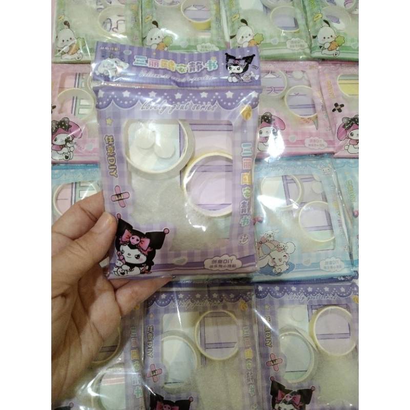 Quiet book melody kuromi sanrio DIY mainan edukasi mainan anak paper doll BPBuku quiet book melody k