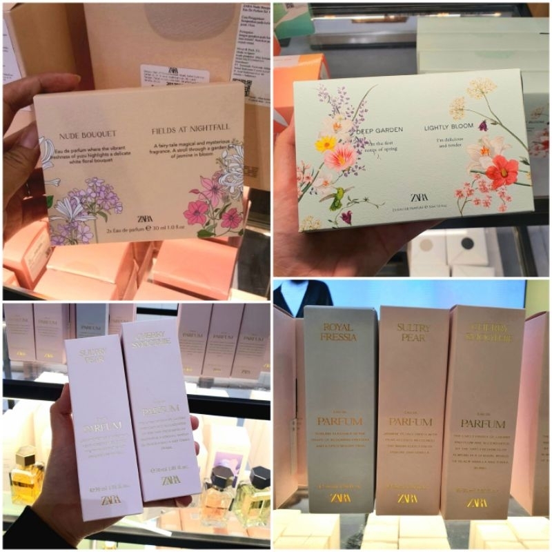 ZARA PARFUME 30 mL EDT-EDP Original Zara Nude Bouquet, Gardenia, Orchid, Wonder rose, Fields at Nigh