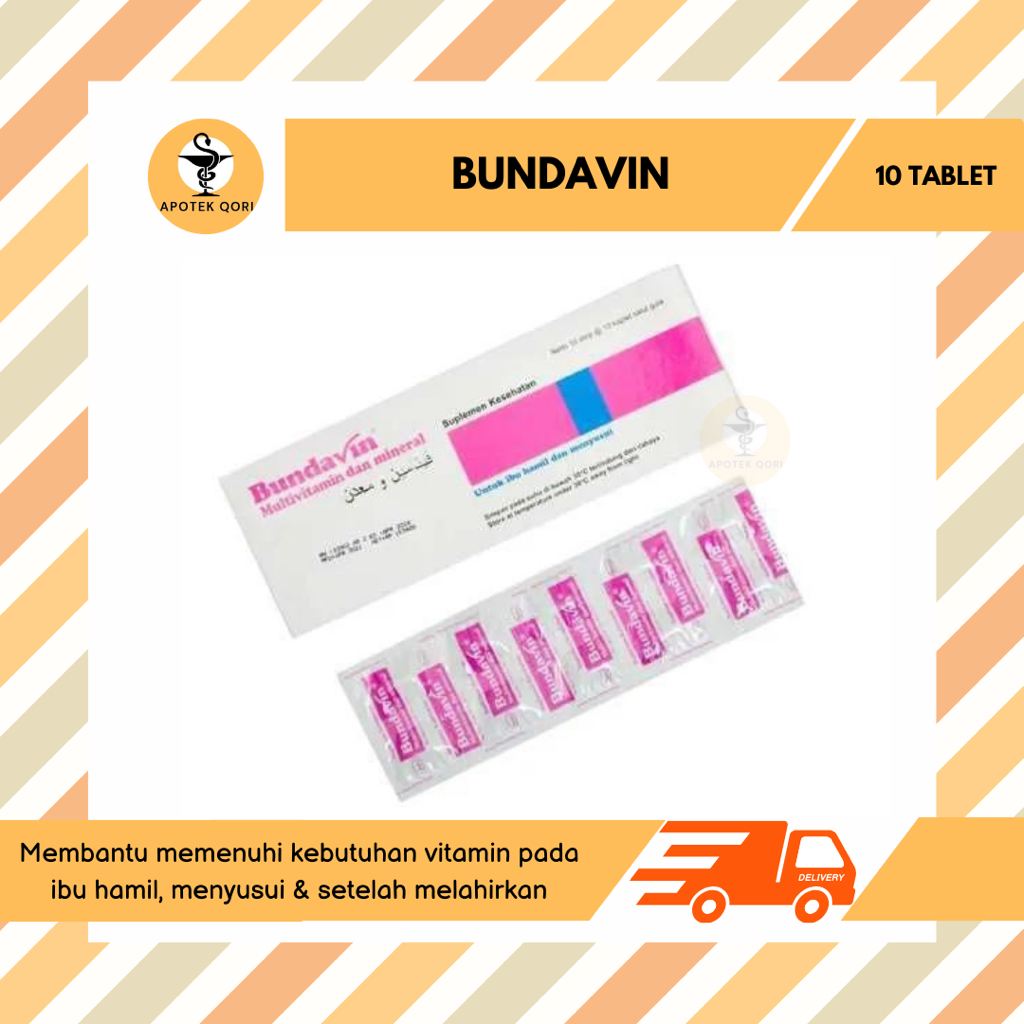 BUNDAVIN MULTIVITAMIN HAMIL DAN MENYUSUI STRIP 10 TABLET