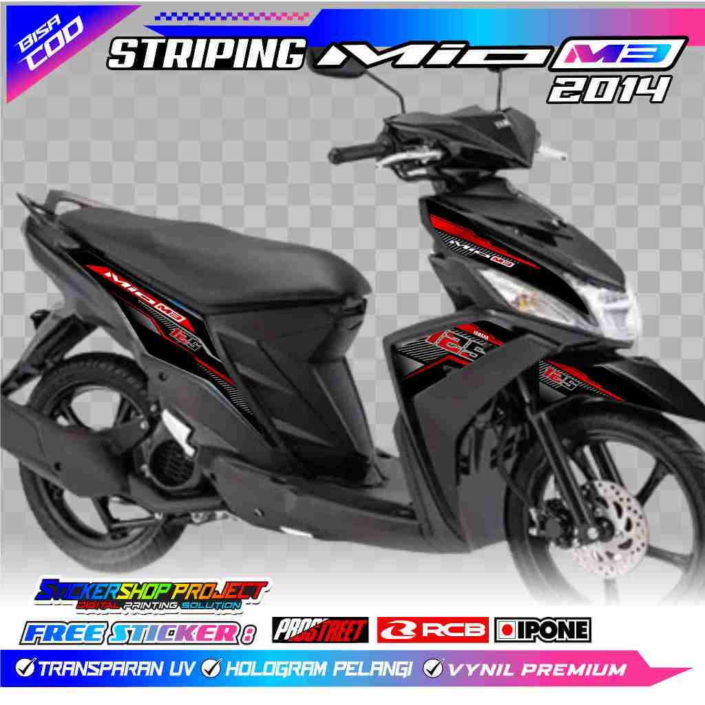 STRIPING VARIASI MOTOR YAMAHA MIO M3 / STIKER LIST MOTOR YAMAHA MIO M3