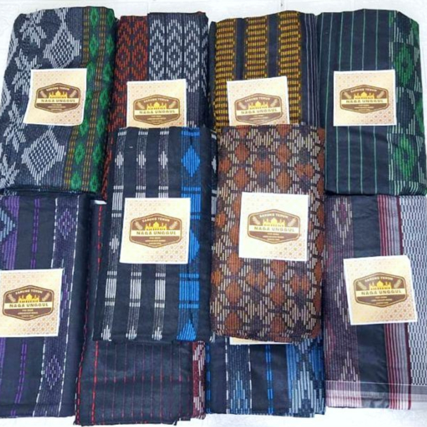 Sarung Tenun Naga Unggul Jumbo Sarung Dewasa / Sarung Naga Unggul Perlengkapan Shalat Baju Muslim Pr