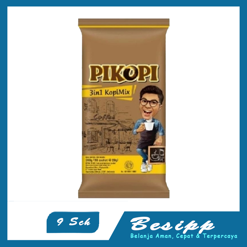 

Pikopi 3in1 kopi mix isi 9 sachet