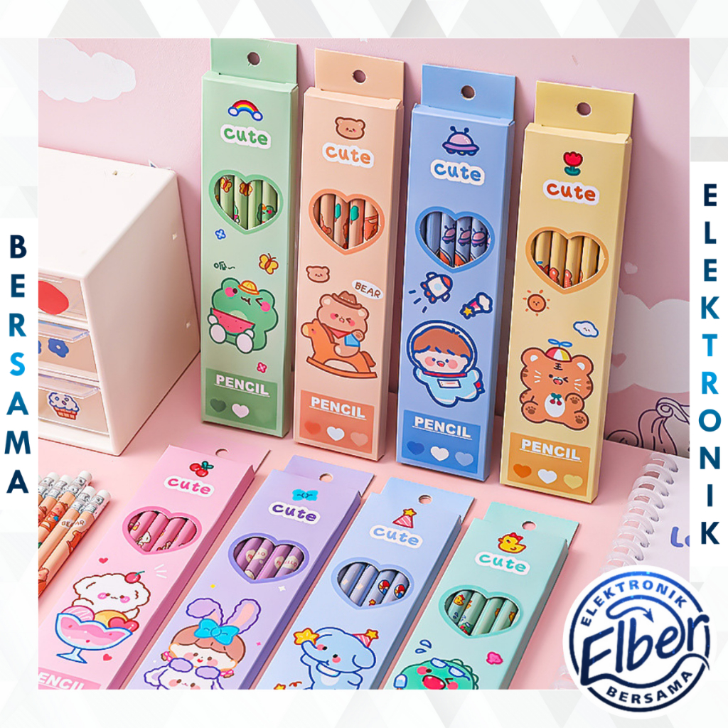 

ELBER Pensil Set Isi Banyak Pensil Set Alat Tulis Sekolah Pensil Set Pack Pensil Anak Karakter Y2020