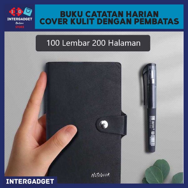 

Buku Catatan Harian Notebook Diary Jurnal Cover Kulit A7