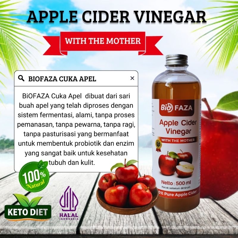 

Cuka Apel Biofaza 500ml – Fermentasi Alami | Cuka Apel Murni | Apple Cider Vinegar | Menu Diet & Kesehatan