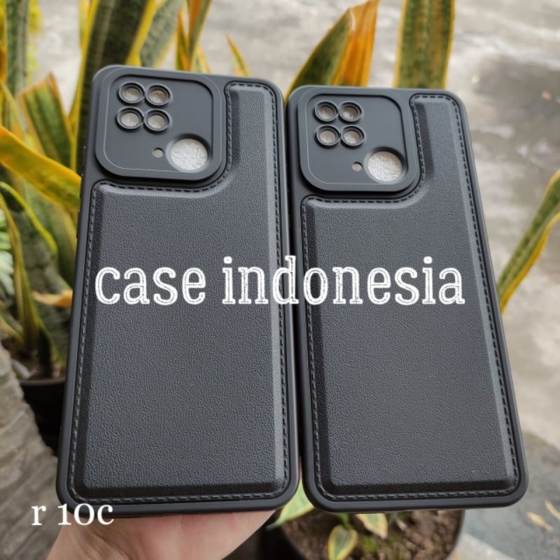 Soft Case Silikon Case Black Leather Xiaomi Redmi 10C