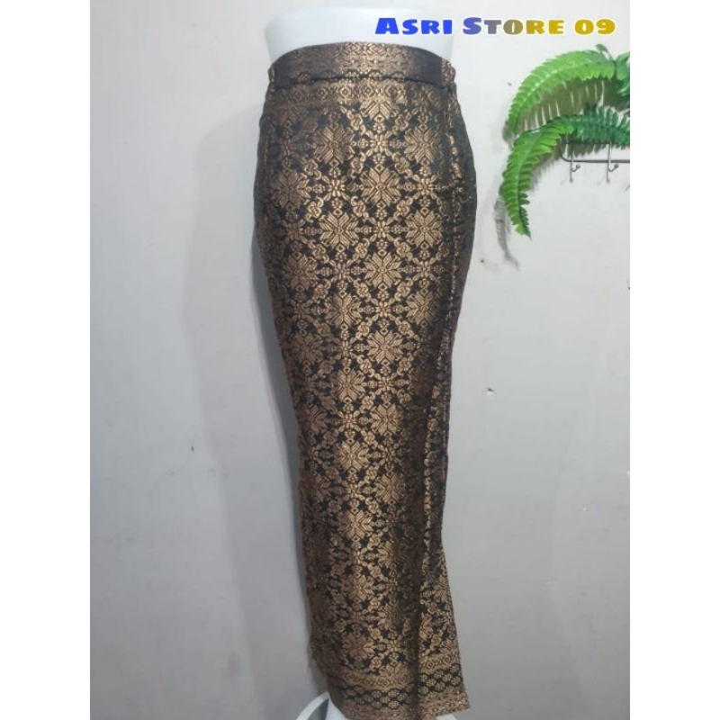 Rok span Songket Jumbo/Rok span big size 3L - 6L /Rok instan Langsung Pakai/Rok songket  jadi