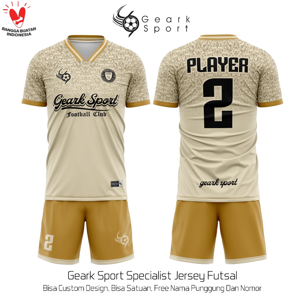 Jersey Baju Sepak Bola / Futsal Terbaru Bebas Custom Design Full Printing Motif SOFT BLOOM Terlaris Free Nama Dan Nomor Punggung