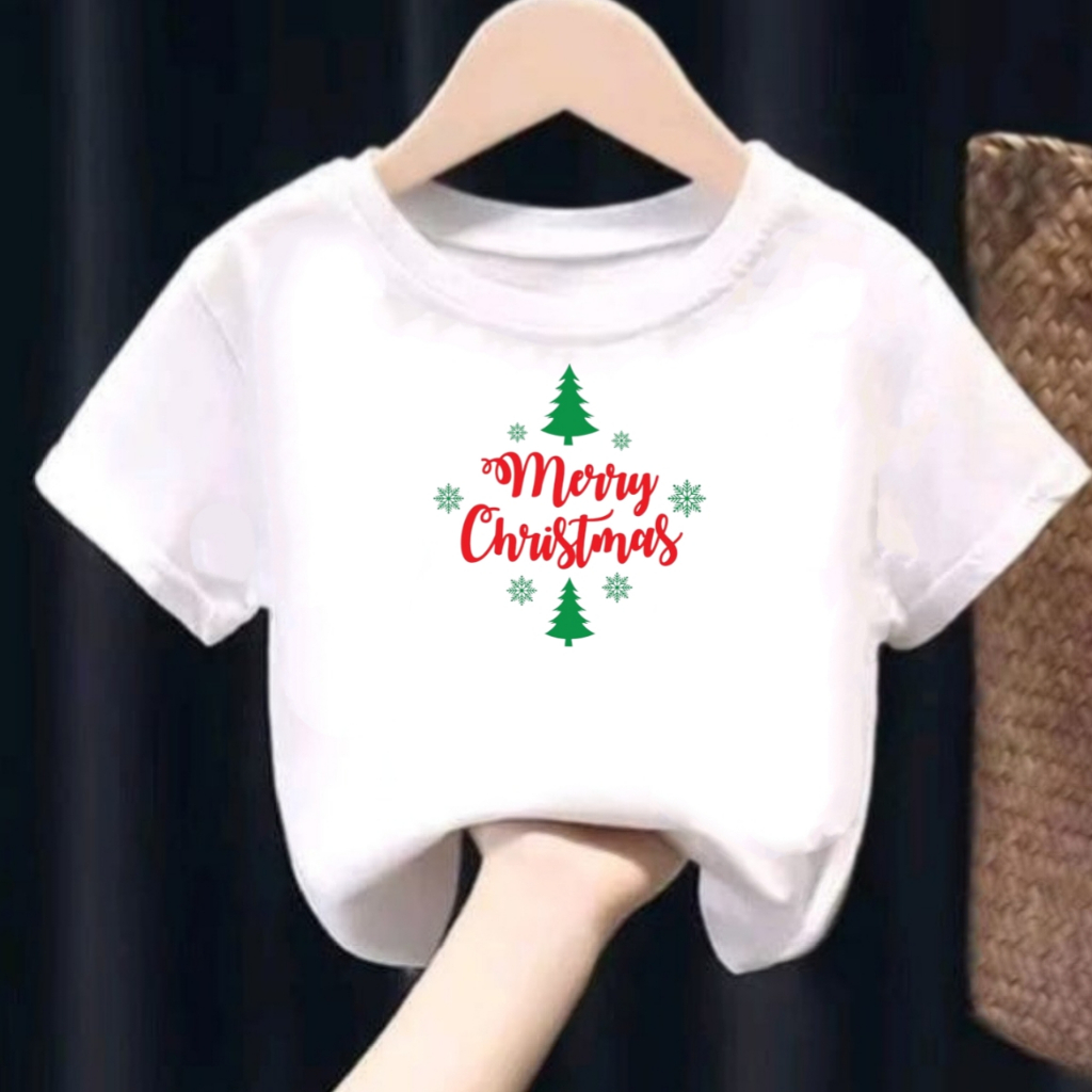 Kaos Natal Anak Anak  Baju Natal Anak Perempuan Kaos Natal Anak Laki Laki Baju Natal Anak Cowok Cewe