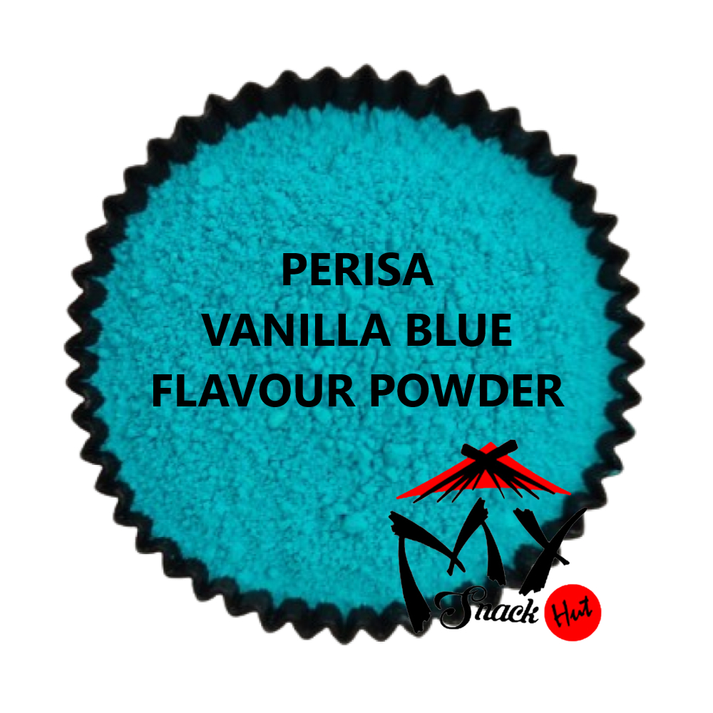 

VANILLA BLUE FLAVOUR POWDER 50GR - PERISA VELVET BIRU VANILA CAKE ROTI KUE MINUMAN BUTTER CREAM BUBUK