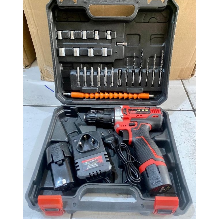 Booming.. YUKIDO Mesin Bor Baterai Charger Japan Technology 12V Cordless Drill