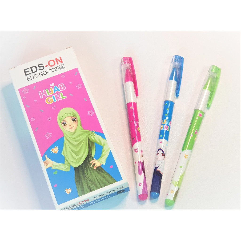 

Pulpen Gel Pen Jel Ujung Lancip Gambar Hijab