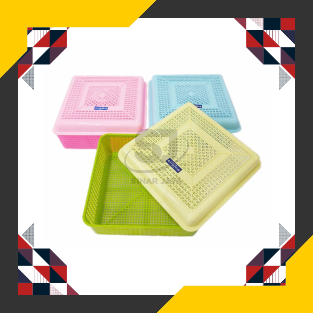 Promo tenong plasti serbaguna/Tenong segi Lovely 520 Lucky Diskon