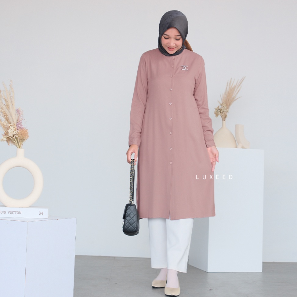 Tunik Wanita Terbaru Tunik Polos Wanita Tunik Twill Rayon Tunik Harian Tunik Basic Tunik Harian