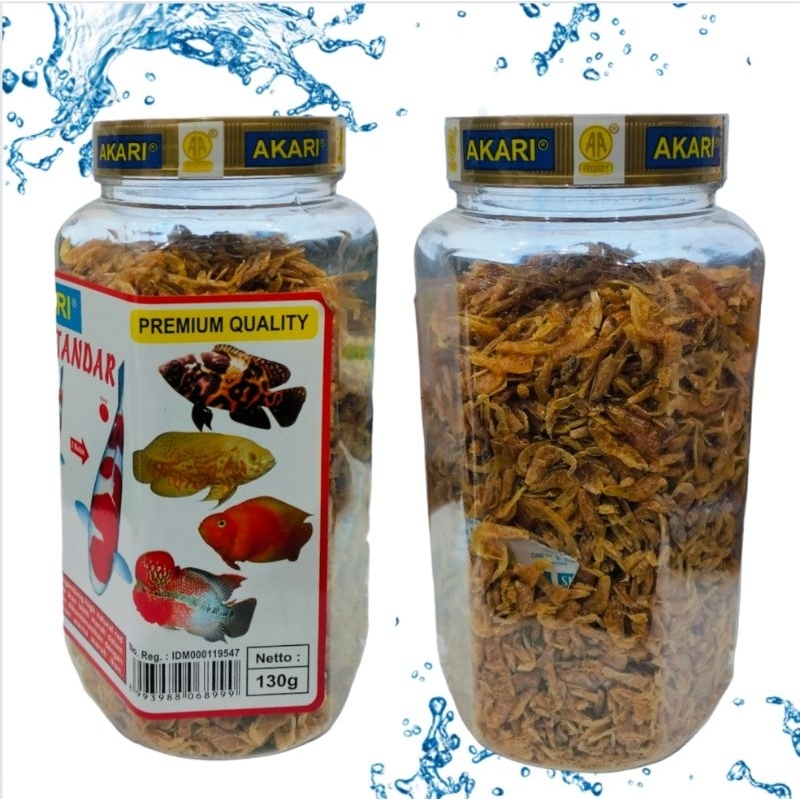 Akari AA Udang Standar 130GR Makanan Ikan Predator Arwana