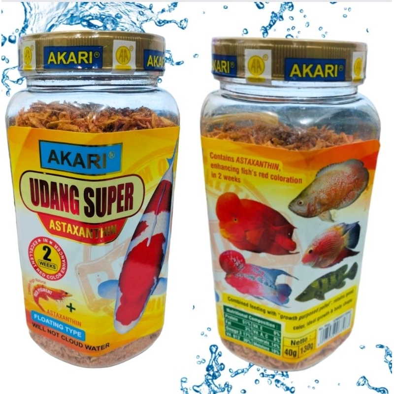 AKARI AA UDANG SUPER 130GR Makanan Ikan Koi Koki