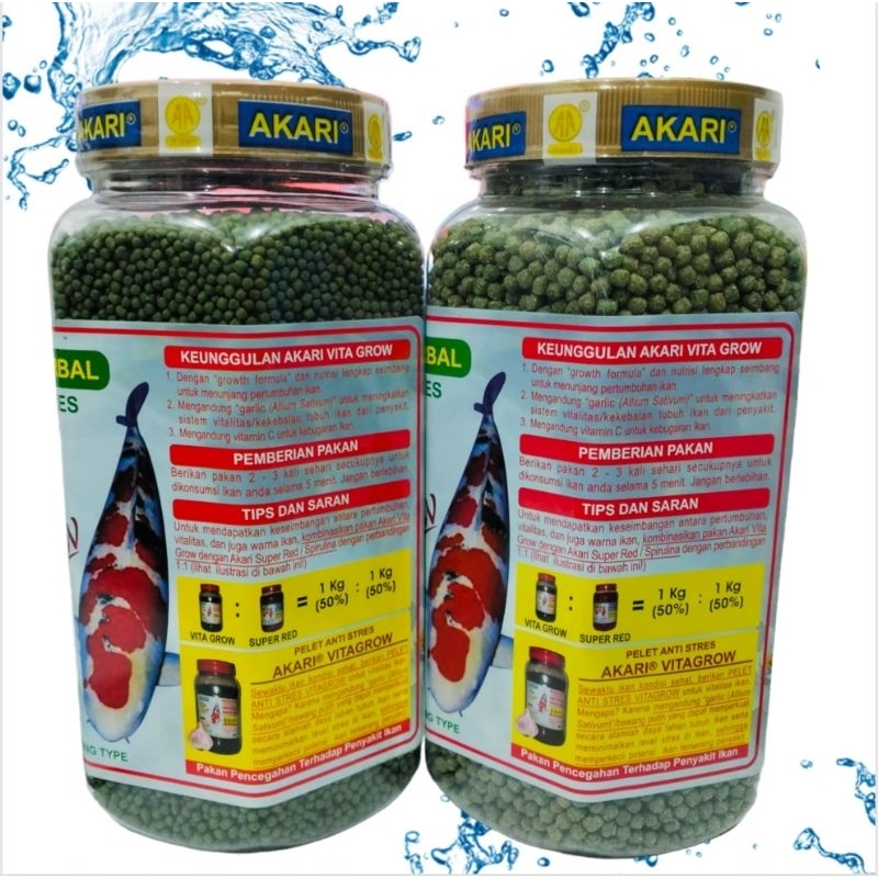 AKARI AA VITAGROW 300GR Makanan Ikan Koi Koki Louhan