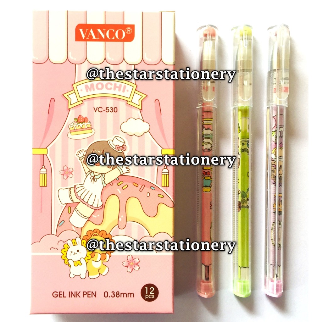 

(1 Biji) Bolpen Vanco Segitiga VC-530 0.38 mm Gel Pen / Gel Pen Vanco VC530 (1 Biji)