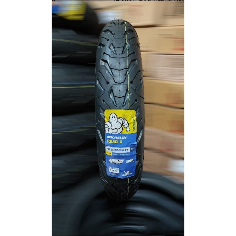 BAN MICHELIN ROAD 6 120 70 17 IMPOR ZX25R R25 NINJA 250 R15 V3 Z900 Z800 CBR 250 RR CBR 250 Z 250 FI