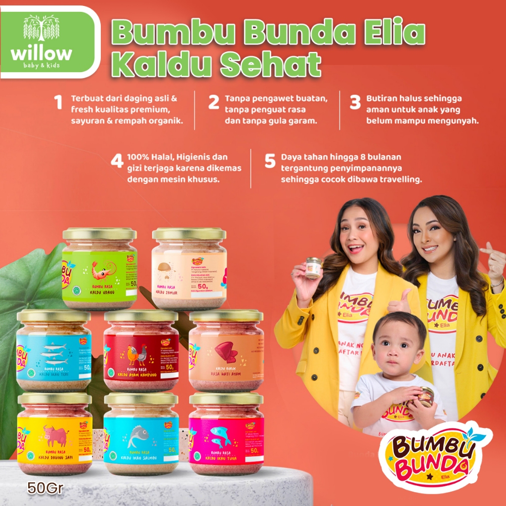 

Kaldu Penyedap Rasa - Bumbu Bunda Elia Kaldu 50Gr