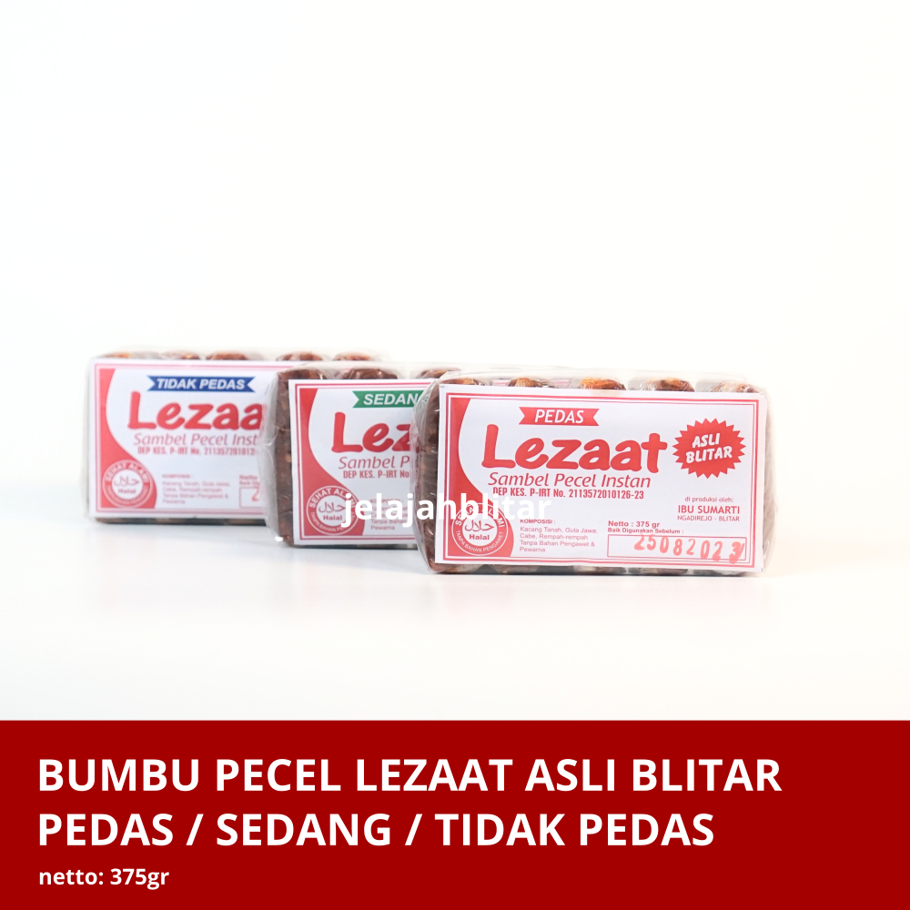 

Bumbu Pecel / Sambal Pecel Bumbu Kacang / Sambel Pecel Instan Asli Blitar Lezaat | Pedas - Sedang & Tidak Pedas